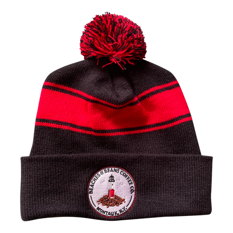 Beaches & Beans Pom Pom Beanie
